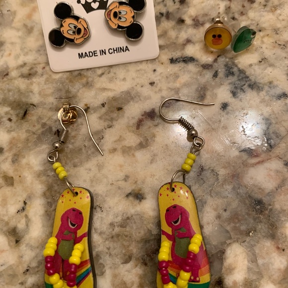 Colorful Flip-Flop Earrings for Kids - Picture 1 of 1